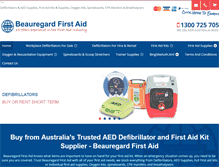 Tablet Screenshot of beauregardfirstaid.com.au